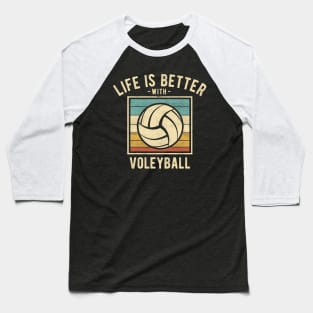 Volleyball Sayings -  Retro Funny Volleyball Lovers Gift Baseball T-Shirt